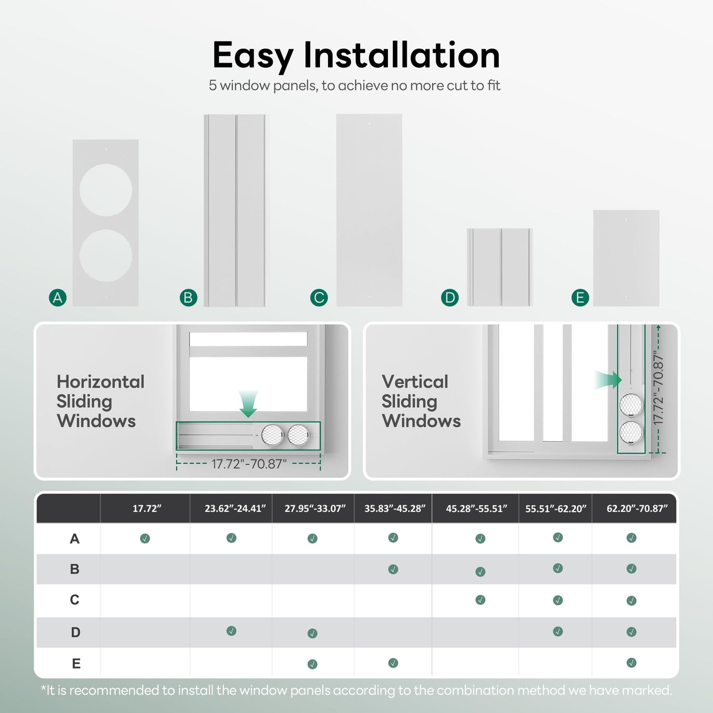 Smart Inverter Portable Air Conditioners, 16000 BTU (12000 BTU SACC) Dual Hose Portable AC Unit with Energy Saving/Ultra Quiet(42dB)/Drainage-free Cooling/APP/Remote for Multi-Scenario Use