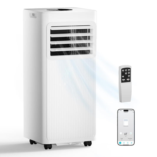 Portable Air Conditioner, 16000 BTU 5-in-1 Air Conditioner Portable with Smart WiFi & Remote, Cools Up to 850 Sq.Ft, Portable AC Unit with Cool, Fan, Dehumidifier, Sleep, 24H Timer, Installation Kit