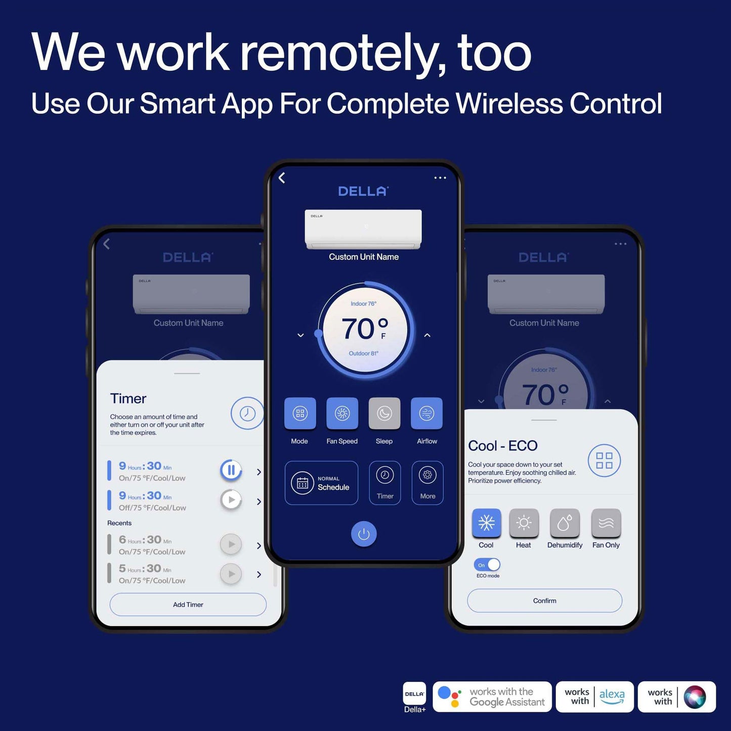 Vario Series 18000 BTU Wifi Mini Split AC, Work with Alexa 21 SEER2 Cools Up to 1000 Sq.Ft, Energy Efficient 230V Ductless Inverter System with 1.5 Ton Pre-Charged Heat Pump & 16.4ft Kit