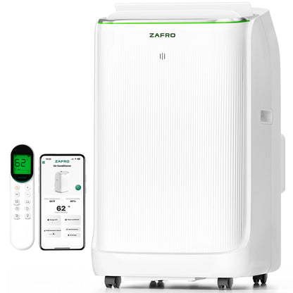 Smart Inverter Portable Air Conditioners, 16000 BTU (12000 BTU SACC) Dual Hose Portable AC Unit with Energy Saving/Ultra Quiet(42dB)/Drainage-free Cooling/APP/Remote for Multi-Scenario Use