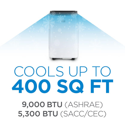 Portable Air Conditioner, 9,000 BTU, BPACT08WT, White