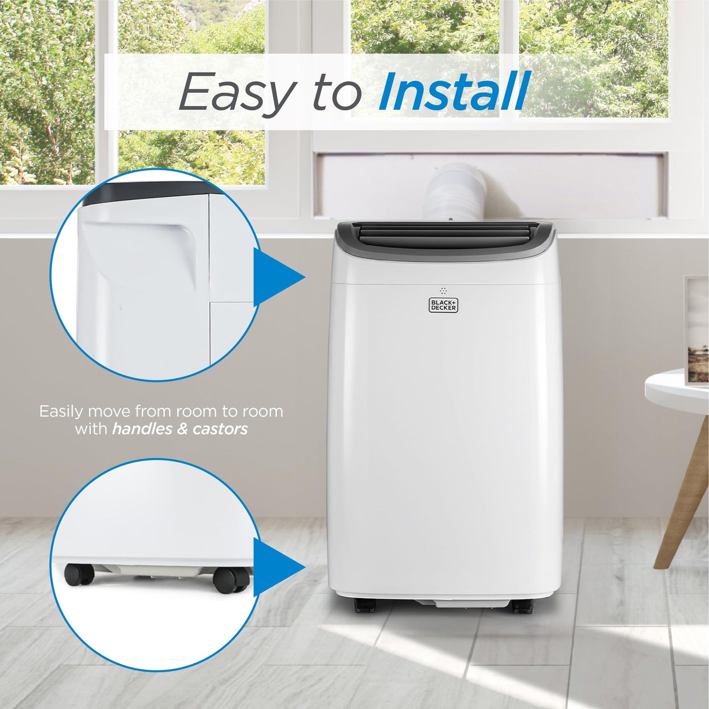 Portable Air Conditioner, 9,000 BTU, BPACT08WT, White